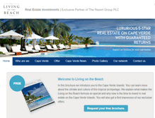 Tablet Screenshot of livingonthebeach.com